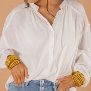Grade & Gather White Blouse